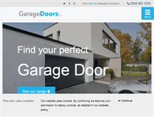 Tablet Screenshot of garagedoorslondon.co.uk